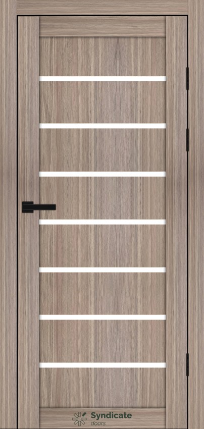 Двері Syndicat Doors PVC 102 Сандал сатинове скло